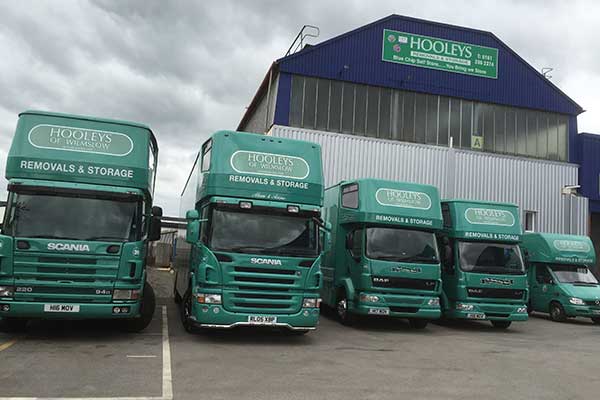 Hooleys Cheshire Removals Fleet